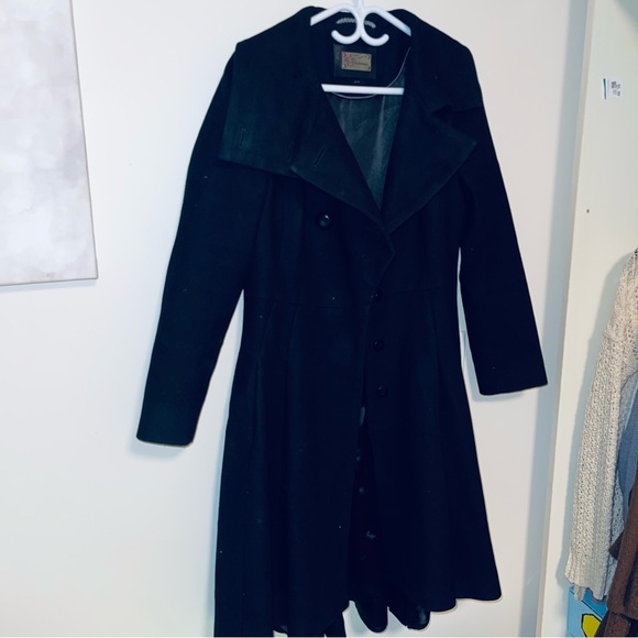 Black long MACKAGE Dress coat - Picture 1 of 6